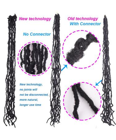 CLSFATION 36 Inch Faux Locs Crochet Braids Hair - 6 Pack Super Long Goddess Locs for Women - Pre-looped Synthetic Afro Roots Braid Collection - 1B - Buy Online on GoSupps.com