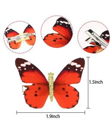 18-Piece Butterfly Hair Clips Set | Glitter Hair Accessories for Young Women - Stylish & Trendy - Buy Online on GoSupps.com