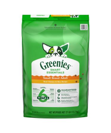 Greenies Smart Essentials Small Breed Adult Dry Dog Food Real Chicken & Rice Recipe 12.2Kg Bag
