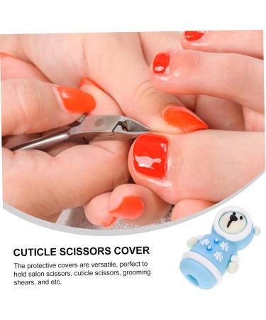 HAPINARY Manicure Tools Cuticle Tweezers Cap Pedicure Cuticle Tweezers Cover Silicone Pedicure Scissors Cover Cuticle Nipper Protective Cap Silica Gel Safety Mask Elastic - Buy Online on GoSupps.com