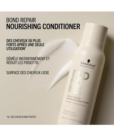 Schwarzkopf Professional BLONDME Bond Repair Nourishing Conditioner Apr s Shampooing Formule L g re Th Blanc Profond ment Nourrissant Hydratant Et D m lant 250 ml - Buy Online on GoSupps.com