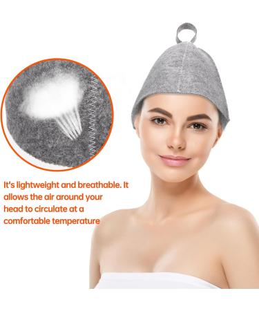 Buy MAGICLULU Dual Ukrainian Sauna Hats | Wool Felt Vaporarium Hat for Women & Men - Perfect for International Shipping - Buy Online on GoSupps.com