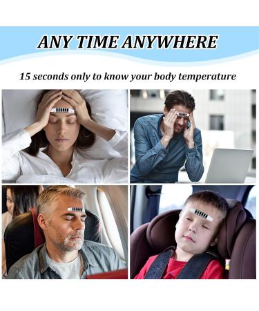 20 PCS Forehead Thermometer Indicator Strip Liquid Crystal Display Safe Non-Toxic Easy to Use Suitable for Baby Kids and Elderly Ideal Select for Home Travel or The Workplace - Buy Online on GoSupps.com