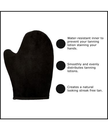 AMOLLI - Plush Tanning Mitt waterproof lining Stain Free Hands & Streak Free Finish | Reusable | Use with Any Fake Tan Mousse Mist Lotion | Fake Tan Mitt | Fake Tan Applicator - Buy Online on GoSupps.com
