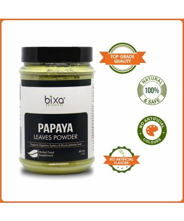 Bixa BOTANICAL Papaya Leaf Powder 200g/7oz | Ayurvedic Anti-oxidant Herb Supplement - Buy Online on GoSupps.com