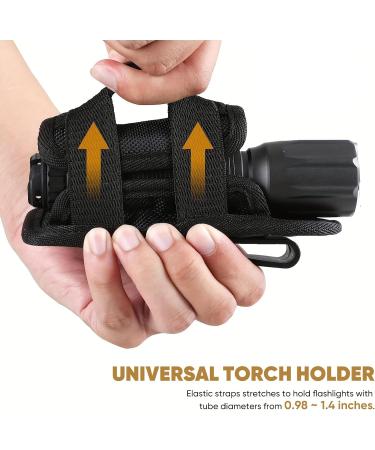 Xlentgen Flashlight Holster - 360 Rotatable Clip | Nylon Tactical Holder for Camping & Hiking - Shop Internationally - Buy Online on GoSupps.com
