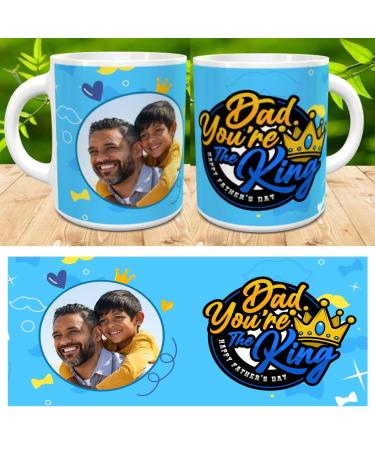 Happy Bargains Ltd Fathers Day Daddy Personalised Photo Tea Coffee Mug Gift Dad Daddy Fathers Day 1