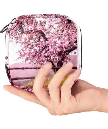 Blossom Tree Spring Flowers Portable Sanitary Napkin Storage Bag | Period Accessories for Women & Teenage Girls | Menstrual Cup & Document Holder - Buy Online on GoSupps.com