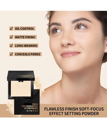 Setting Powder - Matte Pressed Setting Powder | Matte Pressed Powder High Definition Clarifying Finishing Powder Long Lasting Translucent Oil Control Face Pressed Powder Buogint #02 - Buy Online on GoSupps.com