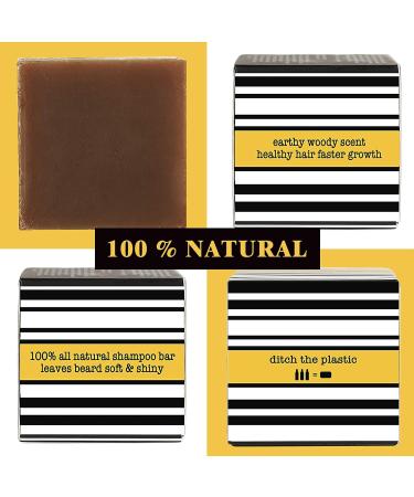 Shampoo Bar with All Natural Oils Earthy Woody Scent 4.2oz 120g by Pro Edward Fuzz worthy (2PC) 1 count (Pack of 1) - Buy Online on GoSupps.com