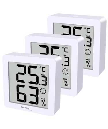 Set of 3 WS9425 white thermometer hygrometer extra small magnetic holder 3 x WS9425 in one package - Buy Online on GoSupps.com