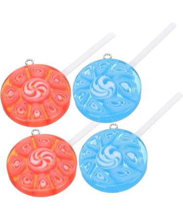 12 Pcs Lollipop Keychain Key Fob Lollipops DIY Lollipop Pendant DIY Pendants Key Chain Fake Fruit 6X3CMx3pcs Assorted Colorx3pcs - Buy Online on GoSupps.com