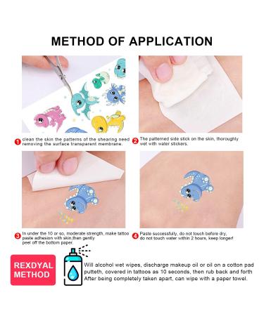 Dinosaurs Tattoos for Kids - 236 Luminous Dino Patterns, Waterproof Glow in The Dark Temporary Tattoos Stickers - Party Supplies for Boys and Girls (20 Sheets) - Buy Online on GoSupps.com