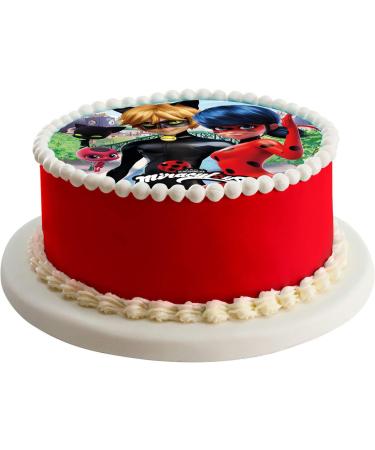 Ladybug 20cm 8 inch Edible Wafer Cake Topper. Licensed Product. DeKora. - Buy Online on GoSupps.com