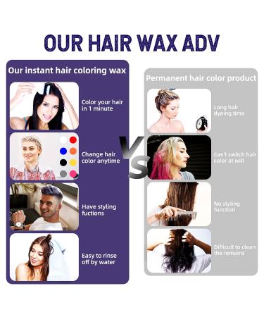 Sovoncare Purple Hair Styling Wax 4.23 oz - Natural Hair Clay for Party, Cosplay & Halloween - Buy Online on GoSupps.com