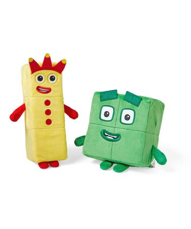 Learning Resources Numberblocks Three and Four Playful Pals Cuddly Numberblocks Three and Four Plush Toys Numberblocks Plush Girls and Boys Soft Toys for Toddlers 1-3 Ages 18 months+
