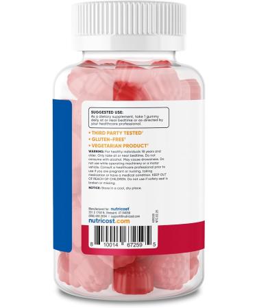 Nutricost Melatonin 3mg 180 Gummies Strawberry Flavored - Gluten Free Non-GMO No Corn Syrup - Buy Online on GoSupps.com