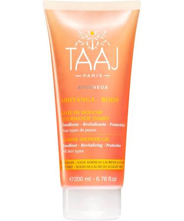 TAAJ | Abhyanga Jasmine Shower Jelly | Anti-Oxidant Virtues | Gently Cleanses the Skin | The skin is Delicately Perfumed | Made in France | Vegan | CrueltyFree | 3x200ML - Buy Online on GoSupps.com