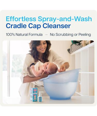 NAVEH PHARMA Cradle Cap Cleanser For Baby & Kids | 100% Natural Cradle Cap Treatment | Spray and Wash No Scrubbing | Better Than Shampoo Or Brush | Help With Dandruff | Olive Oil & Squalene | 30 ML - Buy Online on GoSupps.com