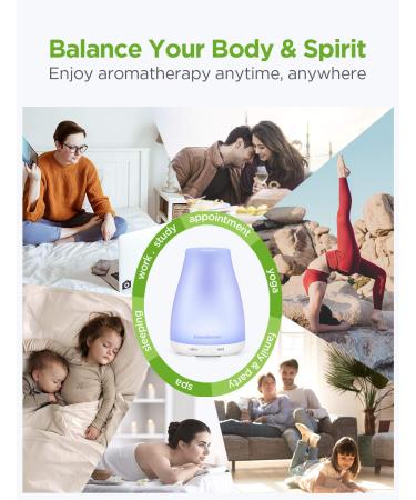 InnoGear Essential Oil Diffuser - Upgraded Aromatherapy Humidifier with 7 Colors, Auto Off & Cool Mist for Home & Office - Buy Online on GoSupps.com