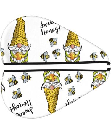 Hair Towel Wrap with Button - Quick Drying Towel Turban (Gnome Sweet Honey) | International Shipping Available - Buy Online on GoSupps.com