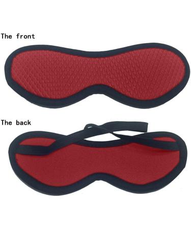 Adjustable Soft Nylon Wrist and Ankle Handcuffs Set in Red with Eye Mask - Comfortable and Stylish Bondage Kit - Buy Online on GoSupps.com