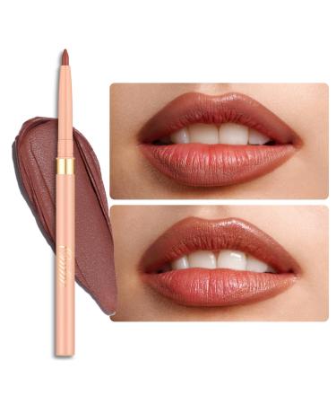 Oulac Brown Lip Liner Pencil Waterproof Retractable Lipliner Crayon Smooth Long-lasting and waterproof Formula Contour your lips Vegan Beauty 06 Body Talk