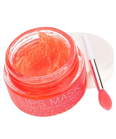 Vivostar Lip Sleeping Mask  Cherry Night Moisturizing Repairing Lips Mask  Moisturizing Collagen Lip Balm Mask Night Sleep Lip Mask  Effectively Moisturizes And Repairs Dry Lips  Lip Treatment