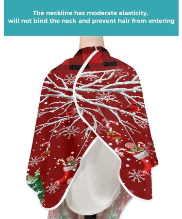Buy Christmas Barber Cape | Adjustable Hair Cutting Cape for Men Women Kids | Festive Snowman & Snowflake Design | Perfect Salon Accessory for the Holidays - Buy Online on GoSupps.com