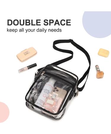 YCBB Clear Stadium-Approved Purse for Women - Adjustable Shoulder Strap - 8.8 Inch Clear Bag - Buy Online on GoSupps.com