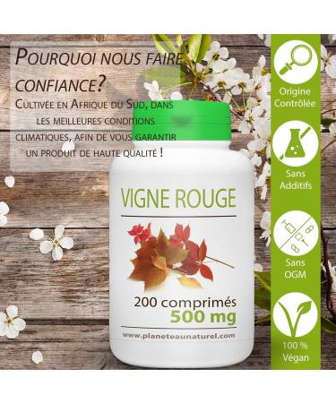 Red Vine - 500mg - 200 Tablets - Buy Online on GoSupps.com