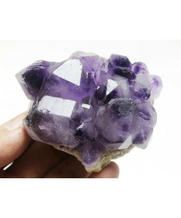 301g Natural Skeletal Elestial Purple Crystal Amethyst Point Cluster Specimen Crystal Cluster - Buy Online on GoSupps.com
