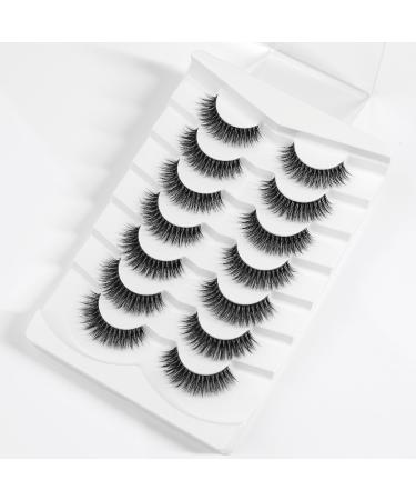 3D Clear Band Cat Eye False Eyelashes | Natural Look Wispy Fake Eyelashes | Reusable Soft Eyelash Set | Happy Heartbeat No.207 (7 Pairs) - Buy Online on GoSupps.com