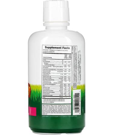 NaturesPlus Animal Parade Children's Liquid Multivitamin - Tropical Berry - 30 fl oz | Whole Food Supplement - Vegetarian & Gluten-Free | 60 Servings - Buy Online on GoSupps.com