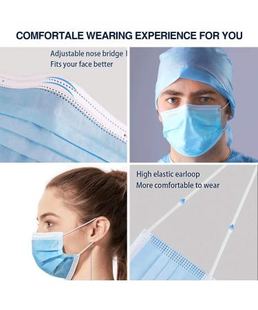 100 Pack Made in USA Disposable Face Masks - Medical Grade 3 Ply Protection for Adults - Soft & Breathable - Buy Online on GoSupps.com