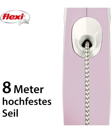 Shop Flexi Dog Leash - Extendable with Soft Handle | 3m 5m 8m | Perfect for Small Dogs (8-20kg) - Pink Rose - Buy Online on GoSupps.com