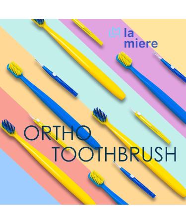 V-Shaped & U-Shaped Orthodontic Toothbrush Set (8 pcs) - Soft Bristle with Telescopic Intertooth Brush | Best for Braces | International Shipping Available - Buy Online on GoSupps.com