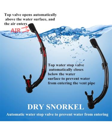 DIPUKI Snorkeling Gear Set for Adults - Diving Mask, Snorkel, Fins - Ideal for Scuba, Swim, Snorkeling - Men and Women - BLACK L/XL (US9-13 EU42-47) - Buy Online on GoSupps.com