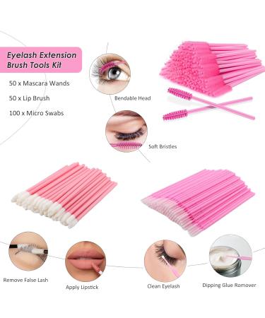 Lash Extension Supplies Kit - Complete Set with Eyelash Mirror Adhesive Holder Tweezers & Brushes for Professional Application - Buy Online on GoSupps.com
