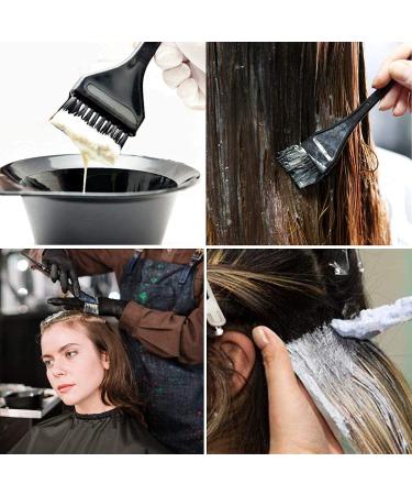 20 Piece Hair Dye Coloring Kit with Bowl, Brush, Ear Cover, Gloves - DIY Salon Hair Tools Set (Black) - Buy Online on GoSupps.com