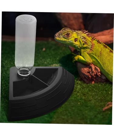 BESPORTBLE 3pcs Turtle Drinker Reptile Water Feeder Terrarium Reptile Automatic Water Dispenser Plastic Black 17X17X3.5CMx3pcs Blackx3pcs - Buy Online on GoSupps.com