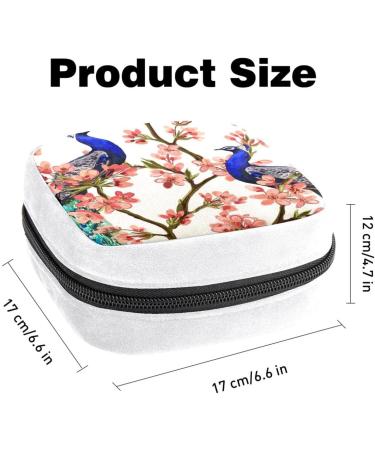 GIAPB Sanitary Napkin Period Storage Bag - Flower Tree Peacock Pattern Color4748 - Buy Online on GoSupps.com