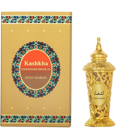 Swiss Arabian Kashkha - Luxury Products From Dubai - Long Lasting And Addictive Personal Perfume Oil Fragrance - A Seductive Signature Aroma - 0.6 Oz Kashkha CPO