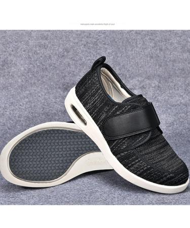 Women's Relief Diabetic Shoes - Summer Extra Wide Walking Sneakers for Swollen Feet | Adjustable Strap & Easy On/Off - Size 12 Gris - Buy Online on GoSupps.com