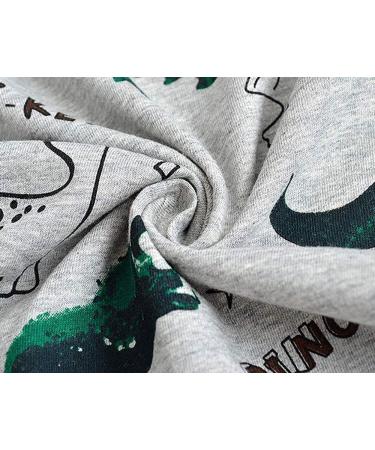 Kids Dinosaur Sweatshirt | Long Sleeve Cotton Jumper for Boys and Girls | Toddler Pullover Tee | Baby Clothes 1-8 Years | Grey | Size 2-3 Years - Buy Online on GoSupps.com