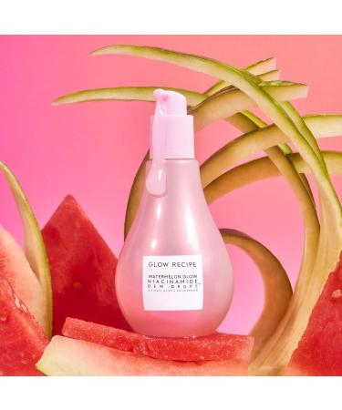 Glow Recipe Watermelon Glow Niacinamide Dew Drops Hydrating Serum - Jumbo Size 80ml | Lightweight Facial Serum & Liquid Highlighter - Buy Online on GoSupps.com