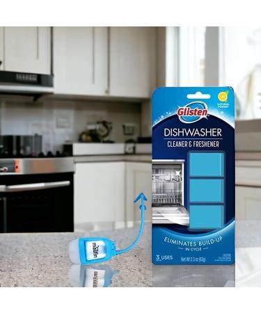Glisten Dishwasher Cleaner 2.3 Oz (3 Tablets) with Moofin Hand Sanitizer Dispenser Dishwasher Cleaner and Deodorizer for All Machine Makes and Models Dishwasher Cleaner Tablets Pack of 3 - Buy Online on GoSupps.com