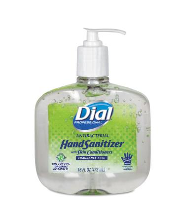 Dial Professional 00213 Gel Hand Sanitizer 16Oz. 8/Ct Clear