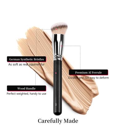 Kugge Under Eye & Foundation Brush Set - 2PCS Dense Synthetic Makeup Brushes for Liquid, Cream, and Setting Powder - Buy Online on GoSupps.com