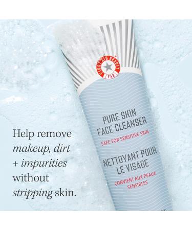 First Aid Beauty - Pure Skin Face Cleanser Effectively Removes Makeup Dirt & Impurities Gentle Cleanser Leaves Skin Soft & Supple Fragrance Free 2 oz 3 ct 2 Ounce (Pack of 3) - Buy Online on GoSupps.com